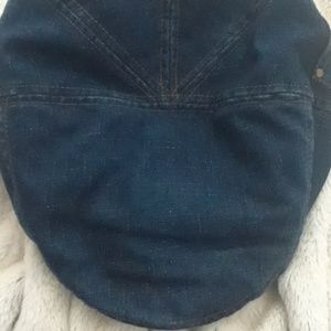 DNY jean apple hat w/ pocket
